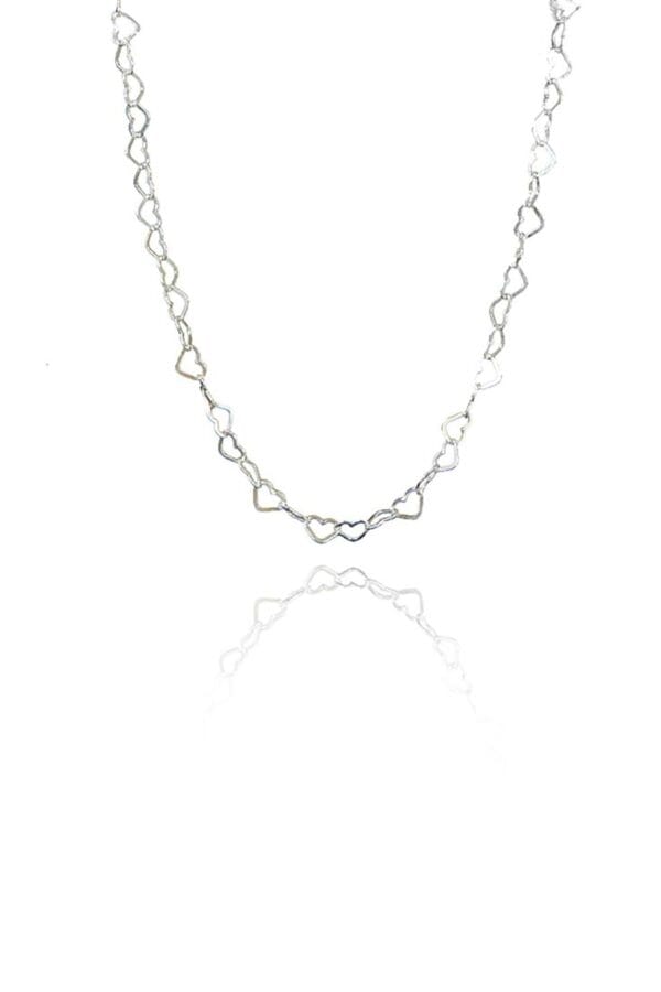 Pulseira Corrente de Coração em Prata 925 (PL0063) - Image 4